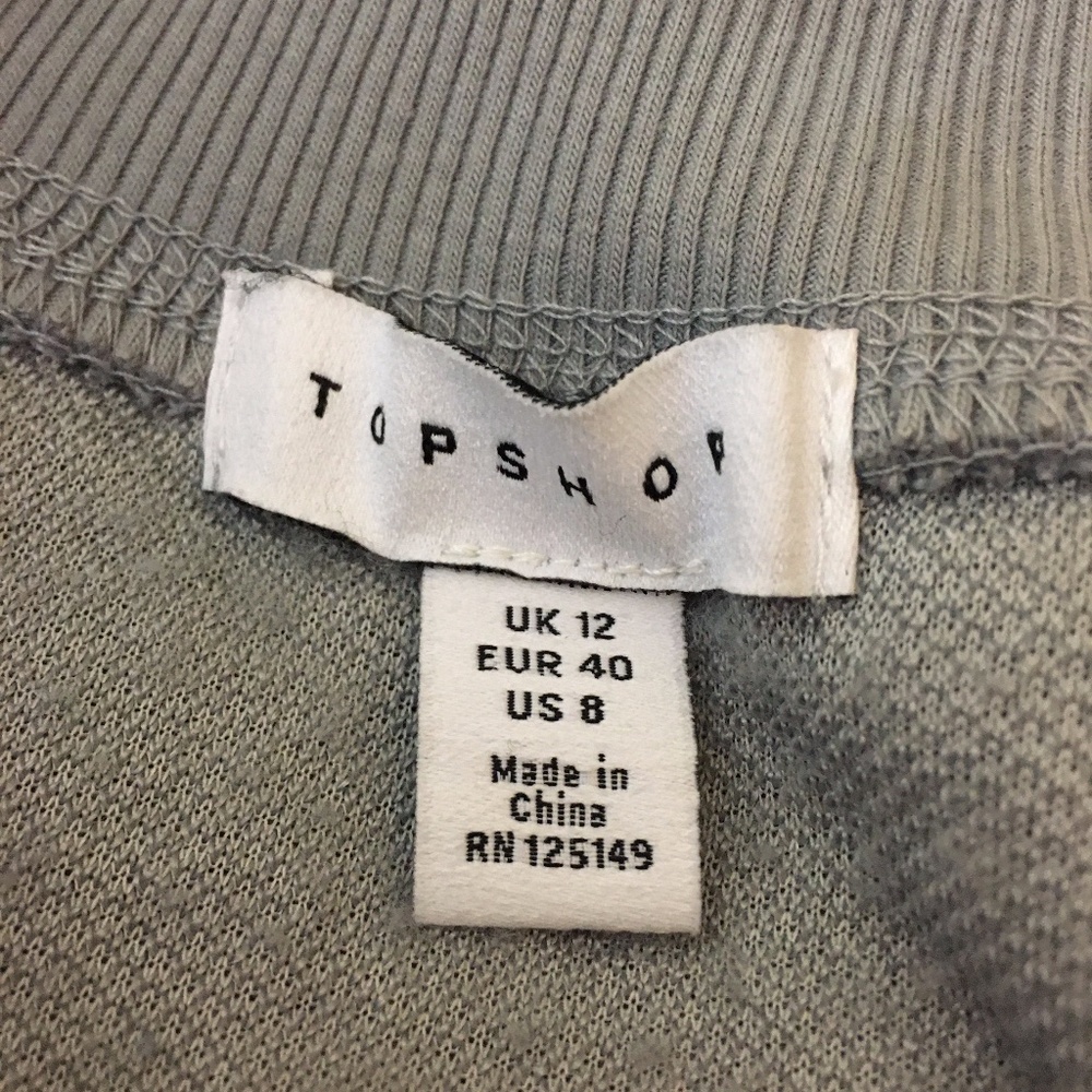 TopShop Grey Fluffy Funnel Half Zip Sweater - Picture 9 of 9